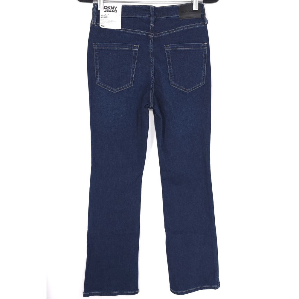 DKNY JEANS Women's 26 New Jeans Flare Stretch LUDLOW Mid Rise Demi Bootcut Egypt - Picture 9 of 15